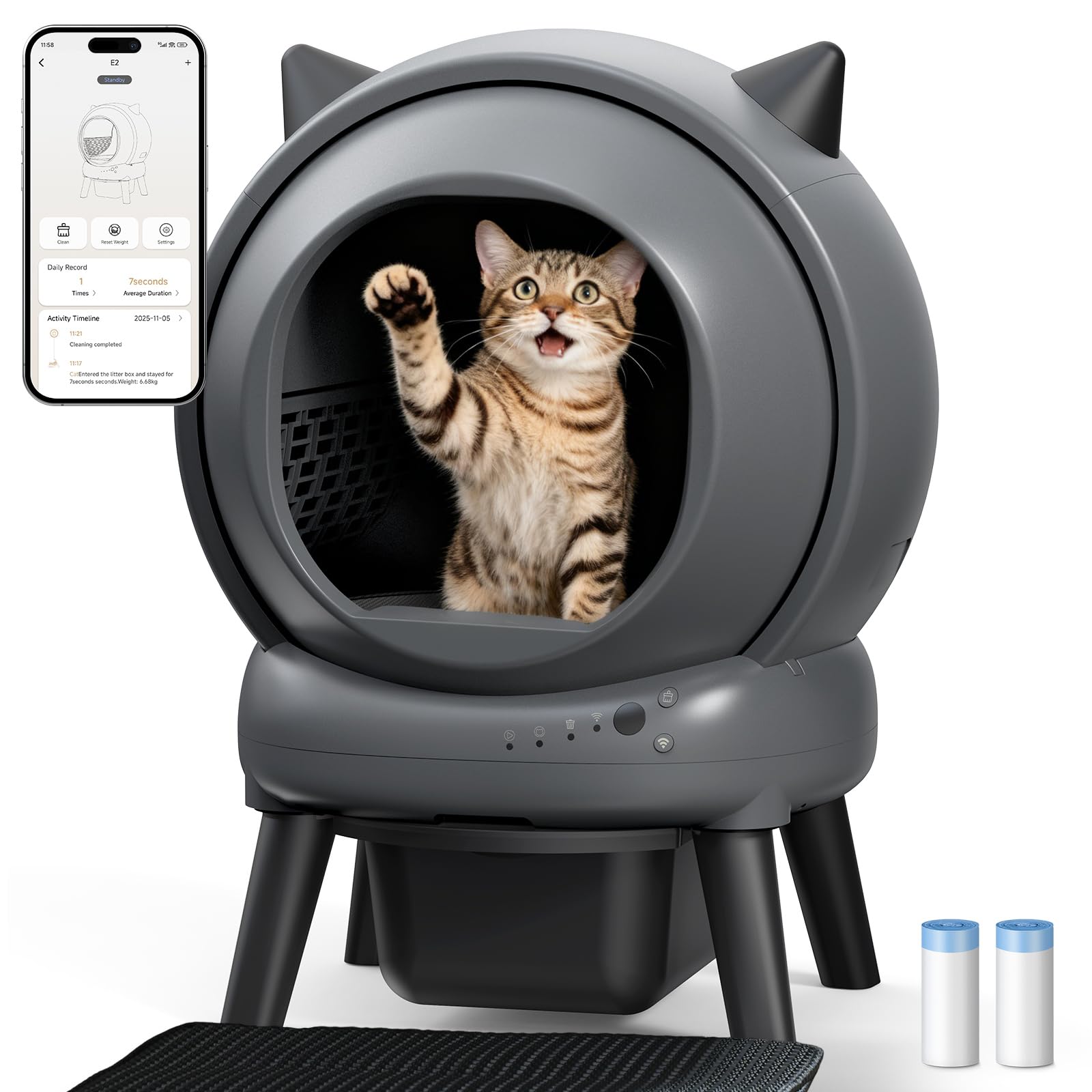 Coziley E2 Self-Cleaning Litter Box