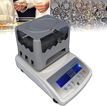 Density Testing Instrument, Electronic Solids Densimeter, Maximum Weighing 300g/600g/1200g, Weighing Accuracy 0.01g, Gravimeter Density Testing Equipment for Industrial300A