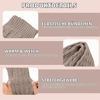 2 Pairs of Women's Leg Warmers Women's Long Leg Warmers Women Knee High Legwarmers Girls' Winter Leg Warmers Knitted Legwarmers for Winter Warmers Leg Warmers Knee Socks