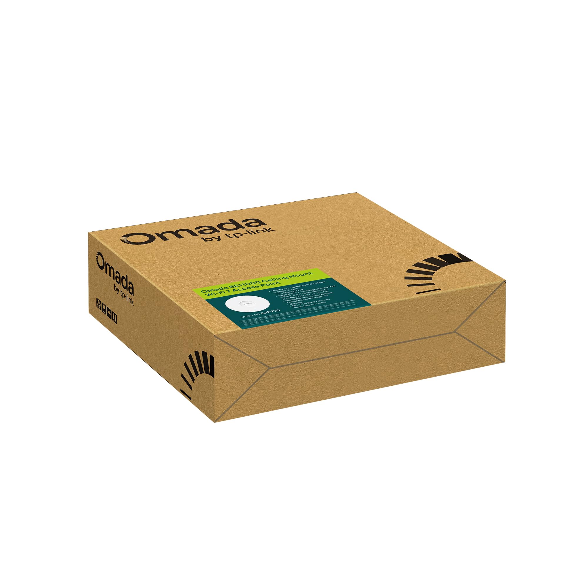 TP-Link Omada EAP770 Point d'accès Wi-Fi 7 BE9300 Tri-Band 6-Stream Port PoE+ 2,5G 320 MHz WPA3 Enterprise