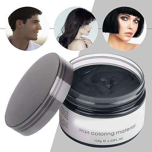 Miniatura 8 de YHMWAX - Cera temporal para el cabello de 4.23 oz, crema de barro, crema de pelo instantánea, material de cera para colorear, natural, desechable,