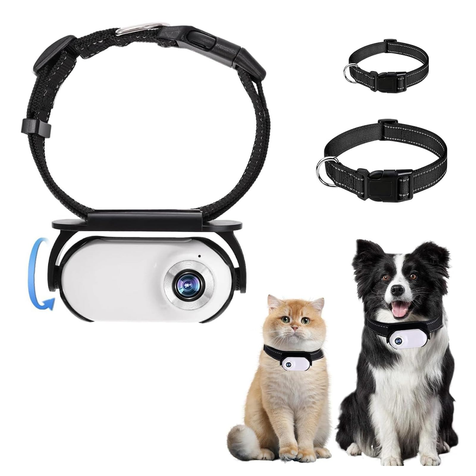 ミニDVペットカメラ 首輪OK 1080P 軽量23g 旅行・散歩にも Amazon.co.jp: 猫首輪カメラ、1080P HD犬トラッカー首輪、ビデオ