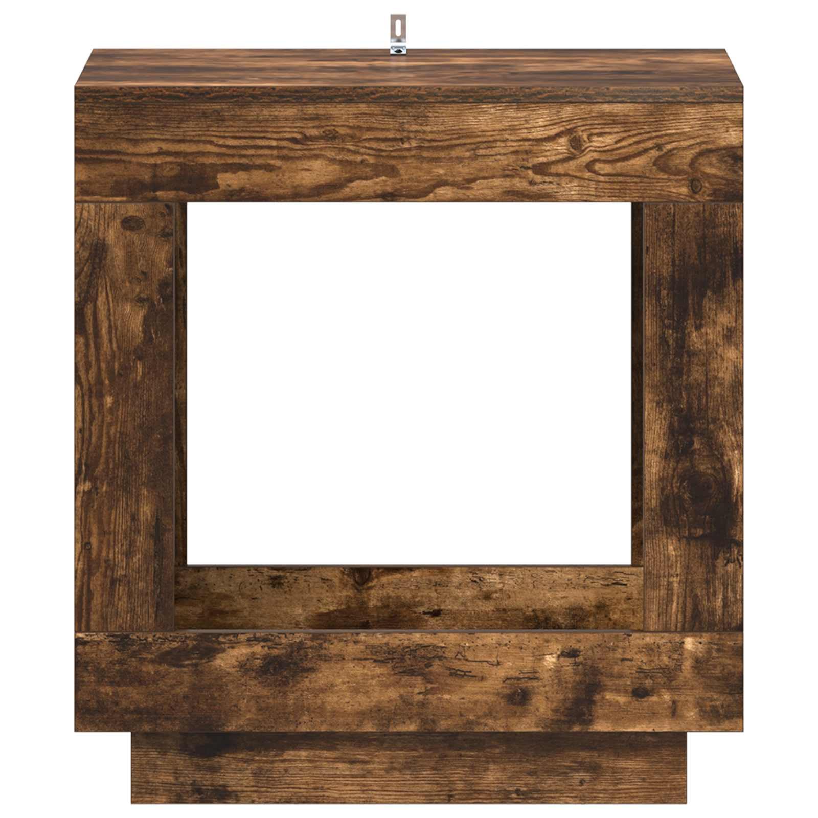 Stolik pomocniczy z materiału drewnopochodnego z wędzonego dębu, 60 x 40 x 65 cm – funkcjonalny stolik kawowy, stolik kawowy i stolik nocny do salonu, sypialni lub korytarza, zajmuje mało