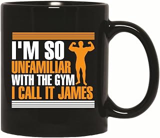 Gift For Gym Beginners James Fitness Improve Your Workout 11oz 15oz Black Coffee Mug