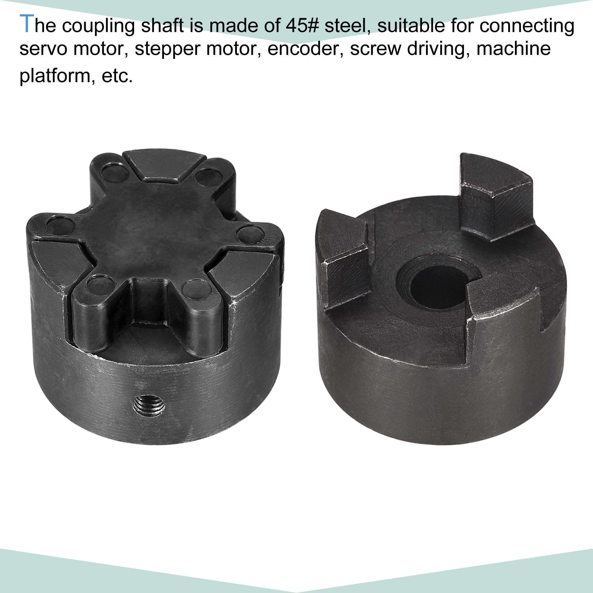 sourcing map Albero di accoppiamento flessibile da 12 mm a 20 mm 53 mm x 44,5 mm giunto accoppiatore motore