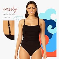 Vista 3 de Anne Cole Maillot Solid traje de baño de una pieza para mujer