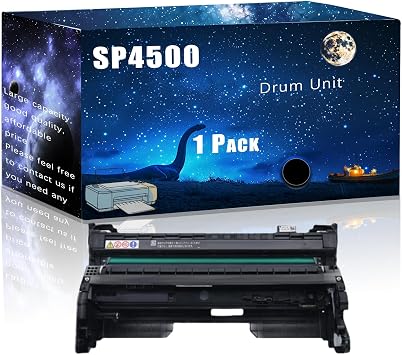 وحدة طبل SP4500 متوافقة مع طابعات Ricoh SP4500 SP4510DN SP4510SF SPSP3600SF SP3600DN SP3610DN، مع رقاقة طلبات الطباعة الكبيرة الأسود