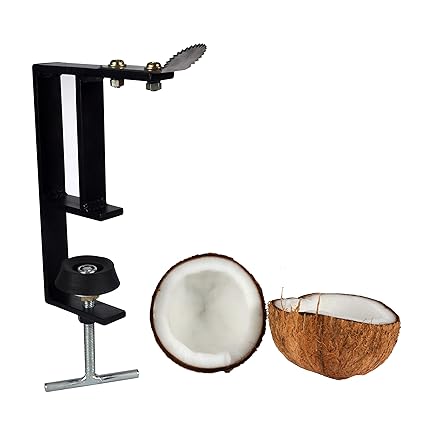 D&V ENGINEERING - Creative in innovation Steel Table Mountable Coconut Scraper/grater, Black