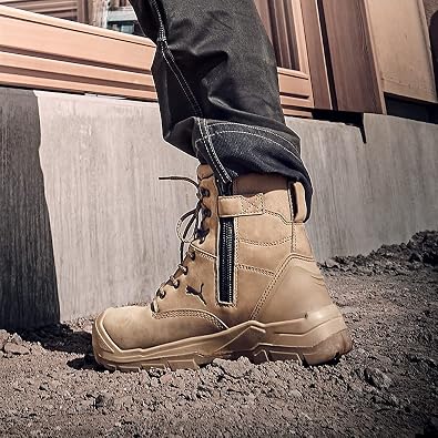 PUMA Safety Conquest Stone HIGH Work Boots Safety Boots S3 HRO SRC fibreglass Cap Penetration Protection Non-Slip Heat Resistant Men