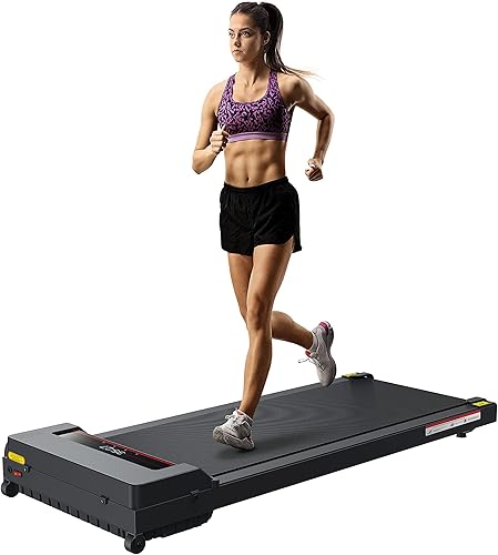 Miniatura 8 de Caminadora para debajo del escritorio, caminadora de escritorio portátil, sin instalación, compacta con ruedas plegables, control remoto, máquina de