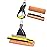 Yocada Sponge Mop Home Commercial Use Tile Floor Bathroom Garage Cleaning Total 2 Sponge Heads NOT 3 Telescopic Handle Squeegee from 42.5 to 52 Inches Easily Dry Wringing only 2 Heads