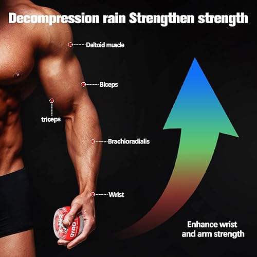 Miniatura 2 de Pelota de entrenamiento de muñeca, fortalecedor de muñeca giroscópico giroscópico para antebrazo, bola giroscópica para fortalecer brazos, dedos,