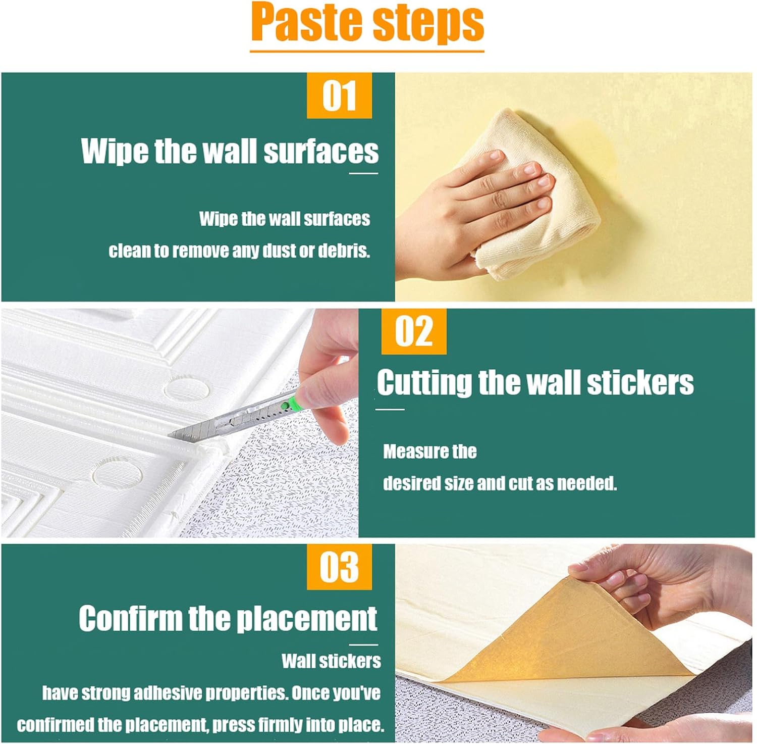 天井タイルを貼るだけ。剥がして貼るだけ。お手入れ簡単。拭き取り可能。防水。柔軟性があり、ひび割れにくい。寝室、キッチン、リビングルー