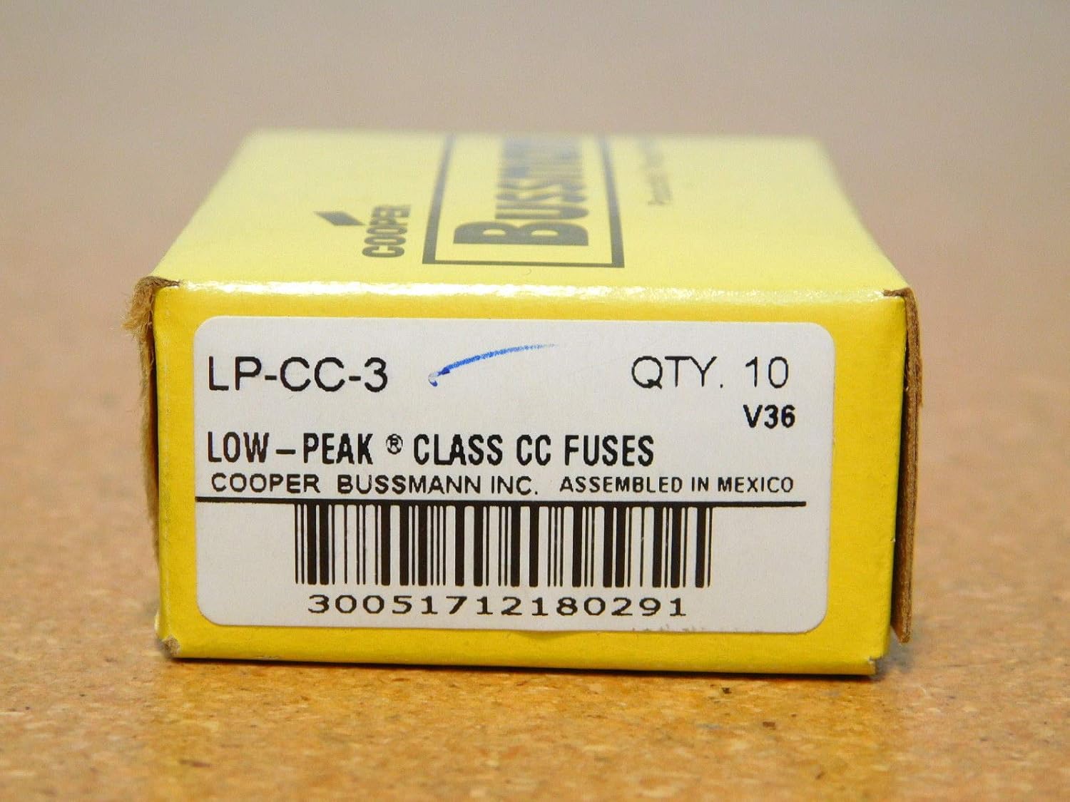 Box of 10x PCS Cooper Bussmann BUSS LPCC3 ClassCC Fuses
