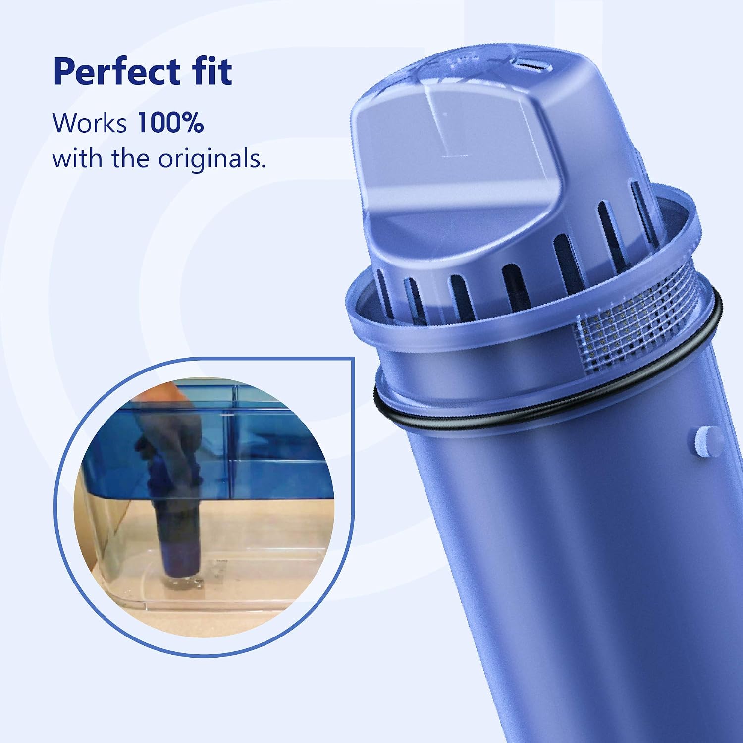 Overbest Replacement for Pur®, Pur® Plus Water Filter Pitchers and Dispensers, CRF950Z, PPF951K™, PPF900Z™ Water Filter, NSF Certified Pitcher Water Filter (3 Pack)