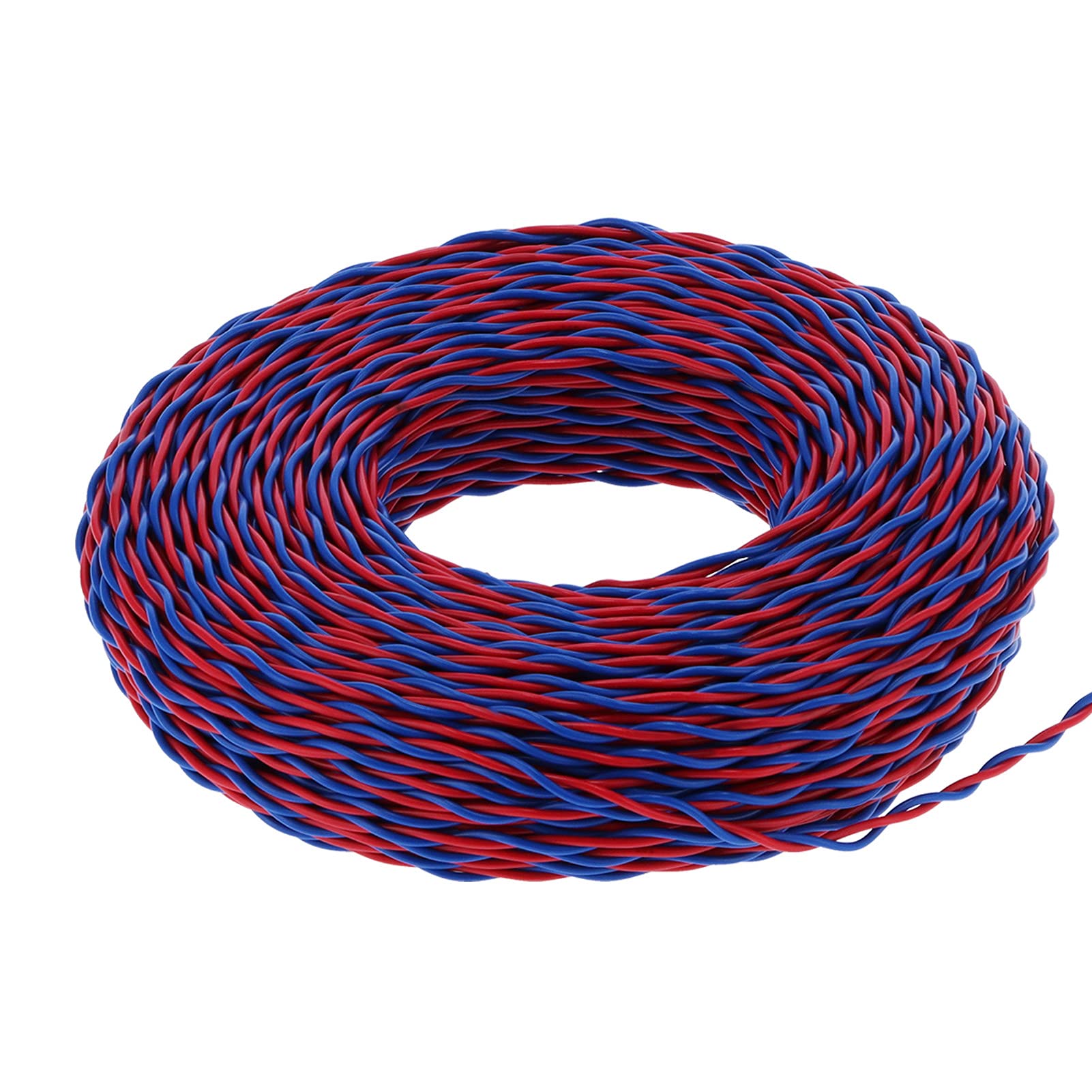 Cocoarm Przewód Elektryczny Elastyczny Przewód w Izolacji PVC 2-żyłowy Kabel Miedziany 100 M AC 300 V 176F Wartość Znamionowa 1,5 Mm² 48 X 0,2 Mm do Sprzętu AGD Małe Narzędzia Oświetlenie Elektryczne