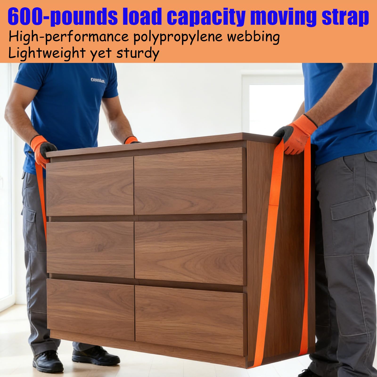 Furniture Moving Straps - 2 Pack Heavy Duty -5