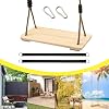 Wooden Swing | Swing Sets for Backyard for Boys - Sensory Game Seat Chairs Equipment for Children Patio Porch Playground Nursery Garden