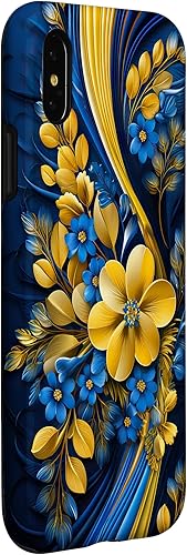 Miniatura 9 de Bandera de estilo floral de Ucrania para iPhone 14 Pro Max - Funda del orgullo ucraniano