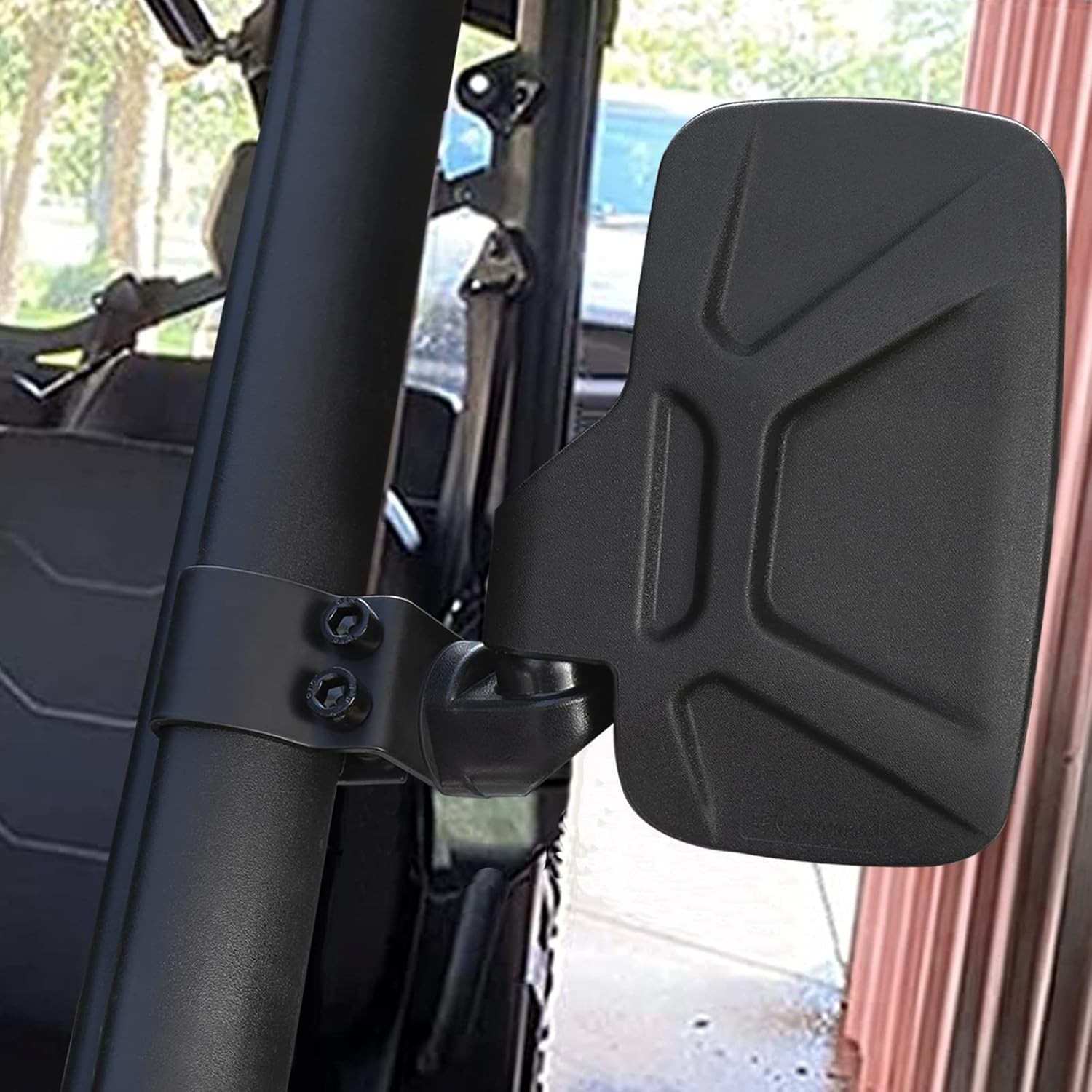 Ranger Side Mirror, 2023 New UTV Side Mirrors,Especially Improved The Length of The Right Fixture, So That it Does not Block The Line of Sight, Compatible With Polaris Ranger General, Can-Am Defender