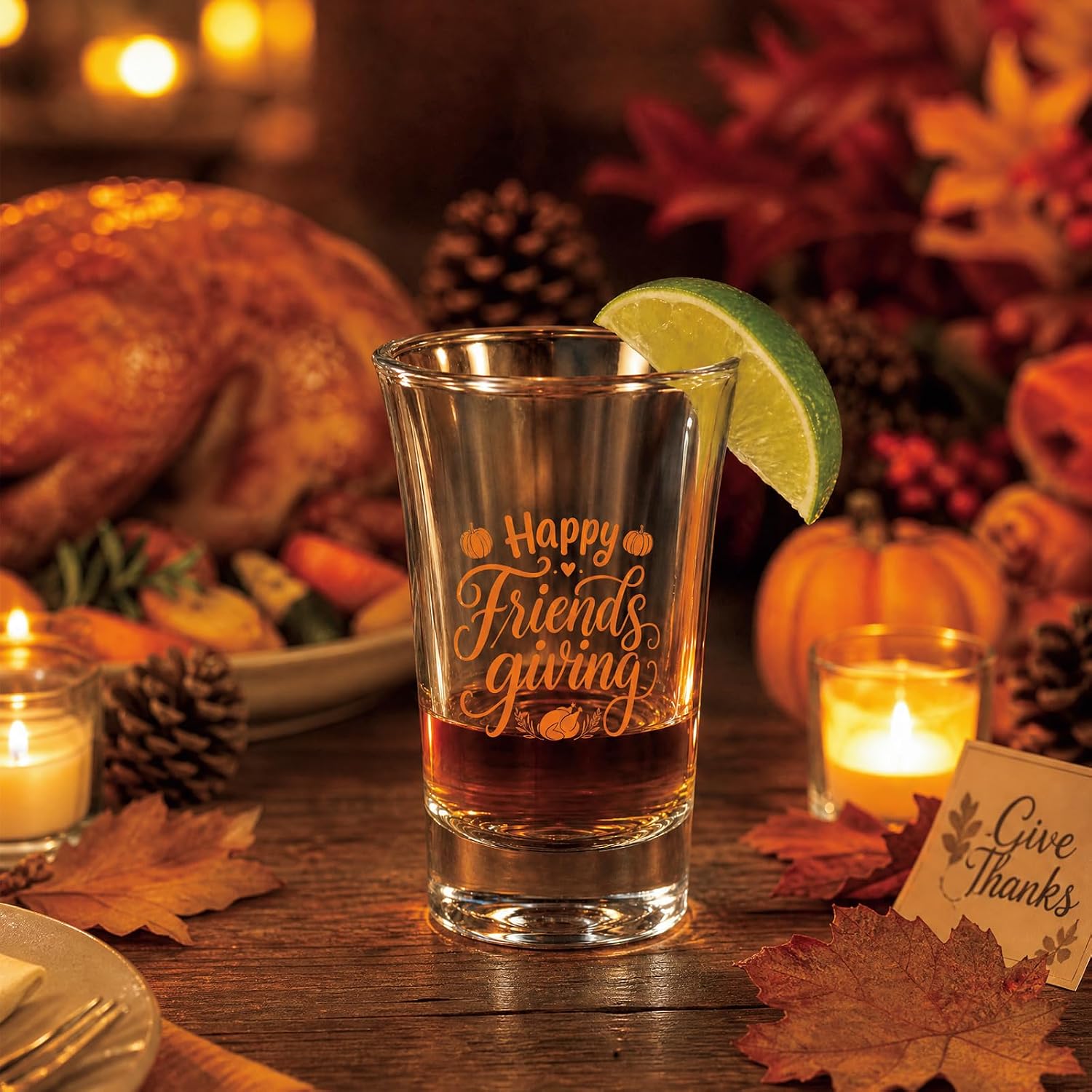 20 Set Friendsgiving Shot Glasses Acrylic Friendsgiving Party Favor