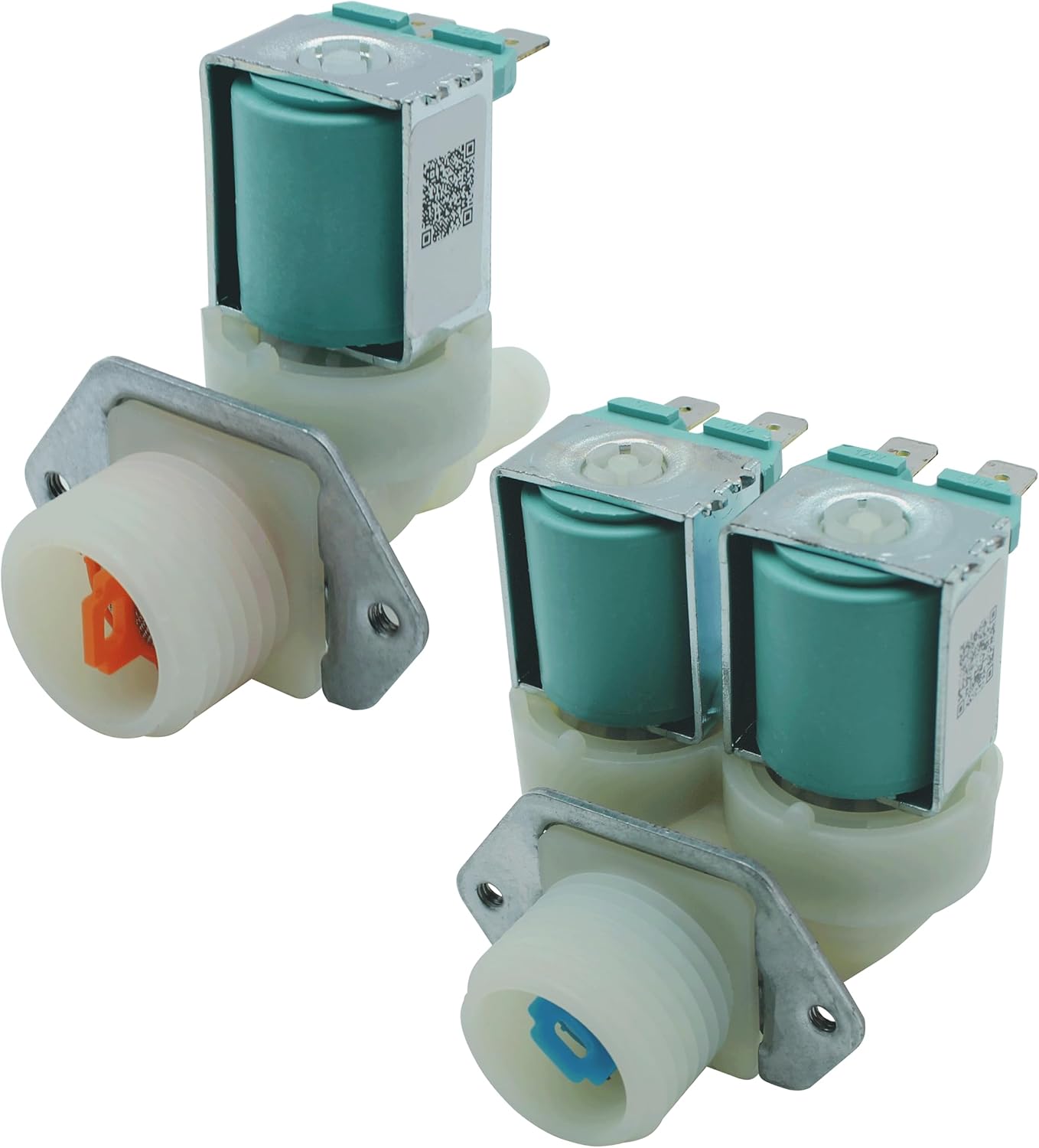 Upgraded Water Inlet Valve Set for Samsung Washing Machines,Replacement with DC62-30312J & DC62-30314k,W11165546, W11220230, Compatible Kenmore, Whirlpool, Maytag Washers