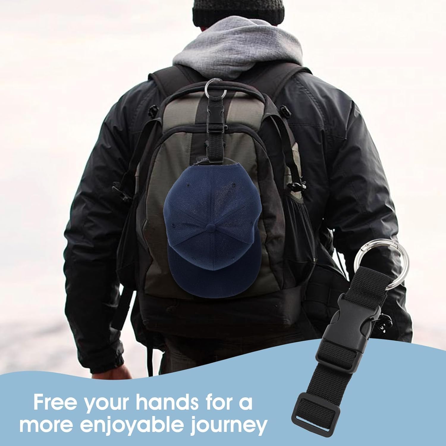 3Pcs Add A Bag Luggage Connector Straps Black Adjustable Suitcase Strap Luggages Connector Belt J Hook Carry Your Extra Backpack Travel Attachment Travel Accessories For Connecting Your Luggage Jacket
