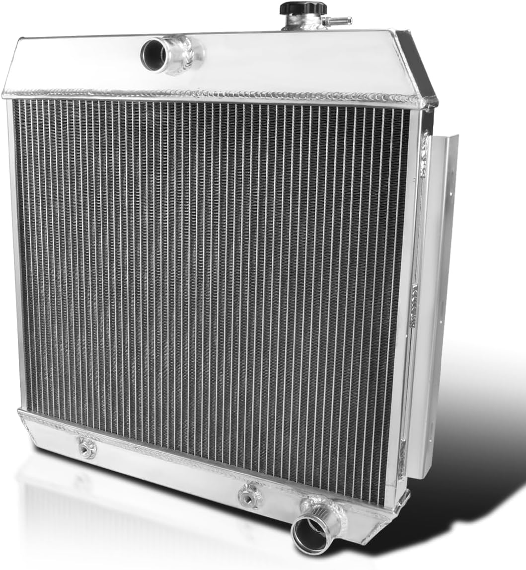 Spec-D Tuning Small Block V8 3-Core/Row Light Aluminum Cooling Racing Radiator for 1955-1957 Chevy Bel Air