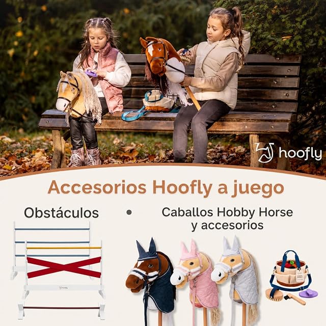 Foto 6 de 6 de Hoofly Hobby Horse Establo - Accesorio práctico con Puertas, Almacenamiento y Ganchos/Establo de Madera…
