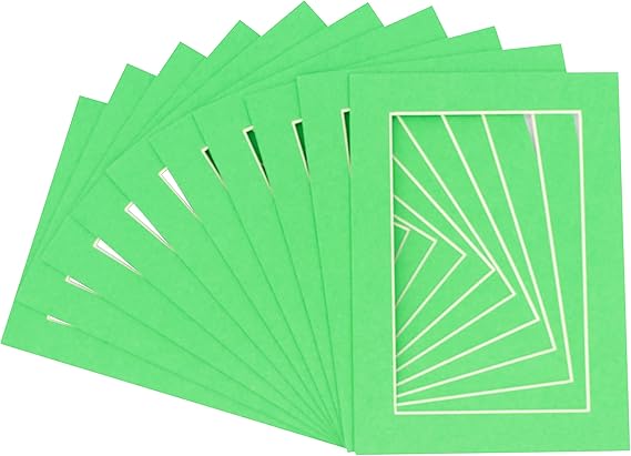 Amazon.com: 6x8 Mat for 8x10 Frame - Precut Mat Board Acid-Free Show ...