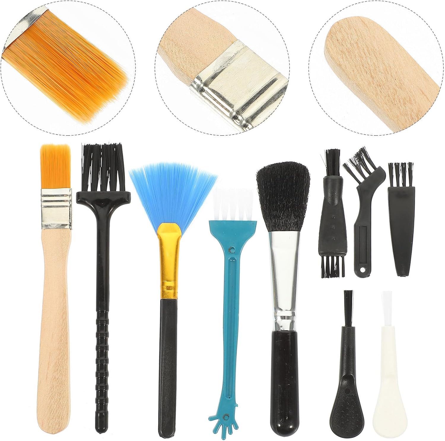 10 Piece Portable Keyboard Cleaning Brush Set for Electronics
