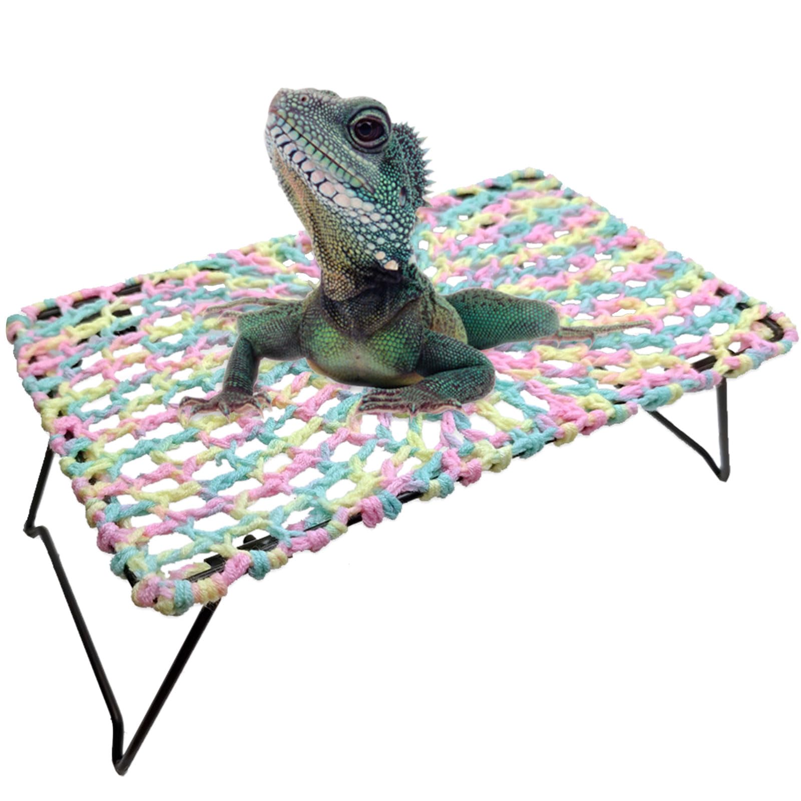NEWFT Lizards Reptiles Hammock Pad Small Pet Toy Bed Swing Lizards Reptiles Terrariums Habitat Decoration