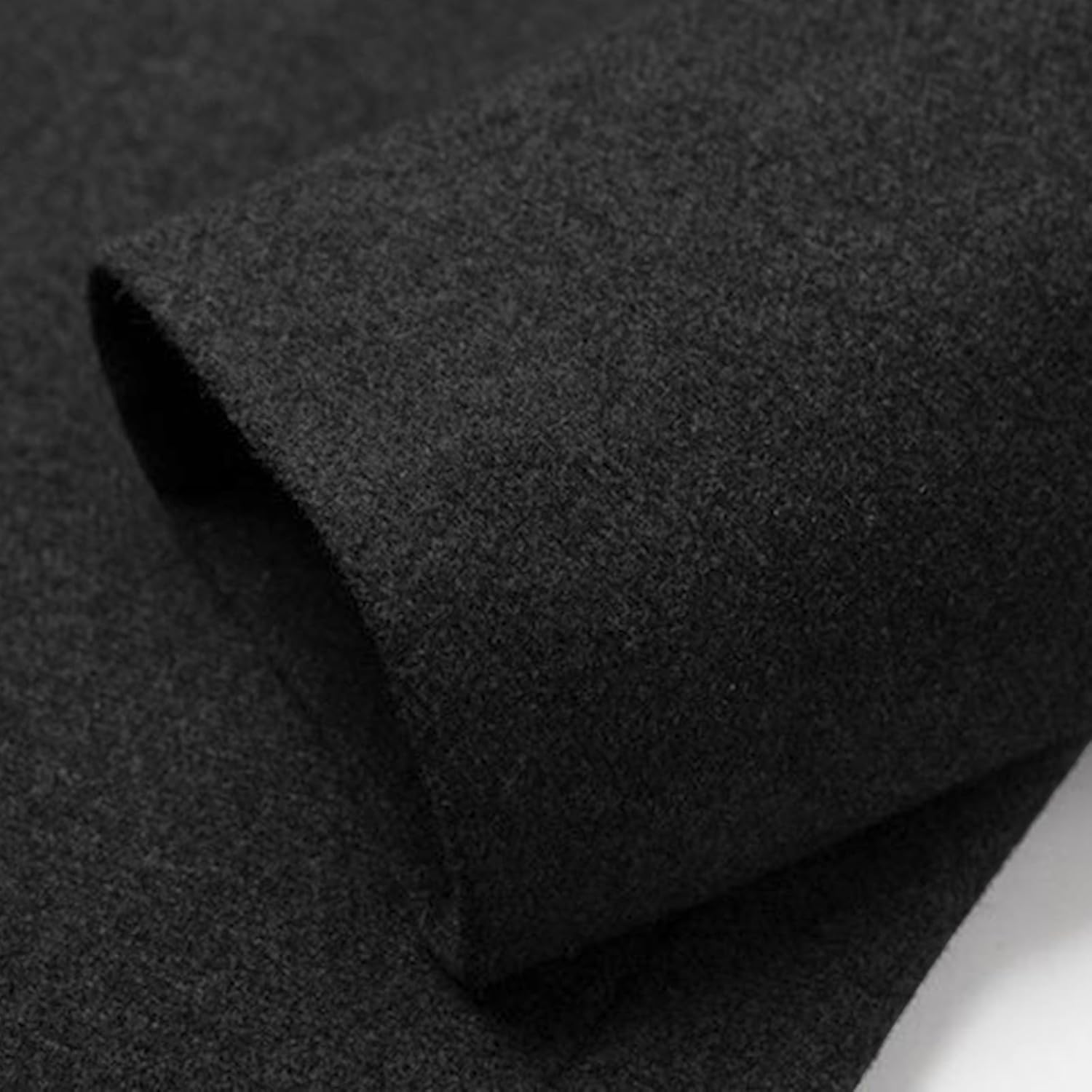 Mens Wool Blend Coat Winter Warm Single Breasted Jackets Long Sleeve Stand Collar Slim Fit Business Casual Jacket