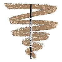 Vista 14 de NYX PROFESSIONAL MAKEUP Lápiz micro para cejas, lápiz preciso para cejas, color gris pardo