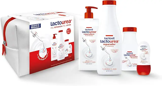 Kit Nivea Lactovit Lactourea - Set Regalo Pieles Secas con Gel, Leche y Desodorante