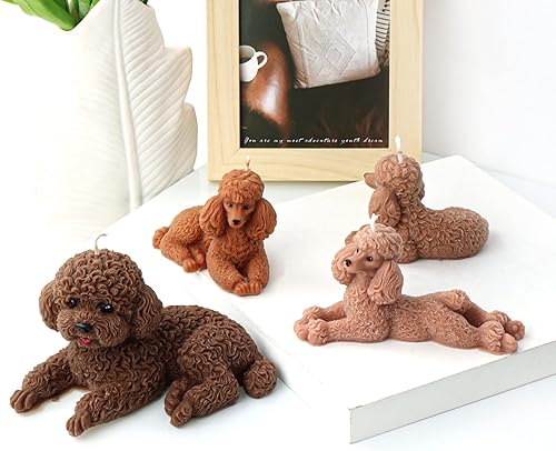 Vista 31 de Molde de silicona para velas de gato 3D, molde de jabón de animales para chocolate, dulces, decoración de pasteles, vela de cera de soja, jabón