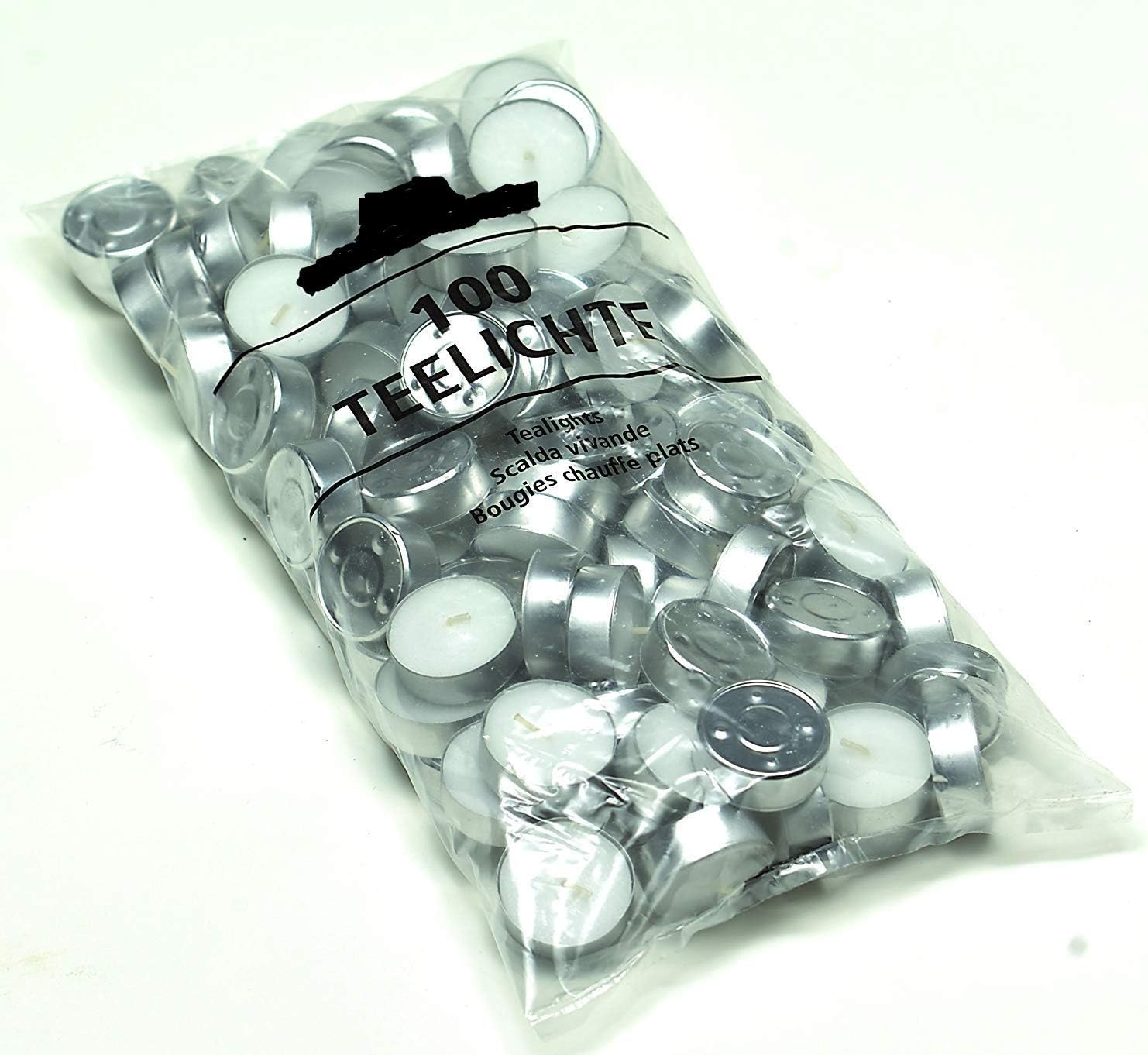 1000 – 10 x 100) with Tealights/Candles 4 Hours Burn Time
