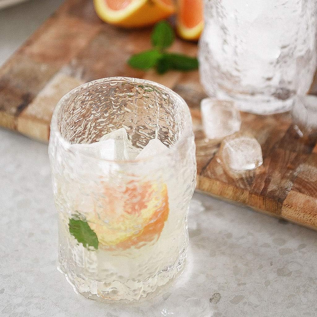 TOMYEUS Water Glasses Elegant Glasses, Glass Drinking Glasses, Drinking Glasses for Water, Juice, Beer, Wine. Drinking Glasses (Color : B2(pcs))