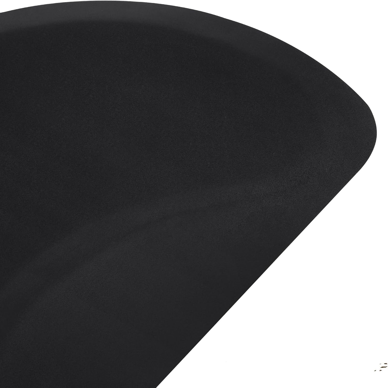 BarberPub Salon Floor Mat for Hair Stylist Standing Anti Fatigue 1/2" Thick Barber Chair Mats, Salon Mat for Round Base, Barbershop Beauty Spa Shampoo Equipment 0050 (Black)