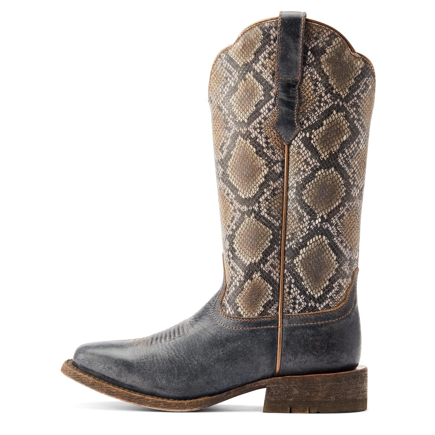 Ariat Women's Frontier Farrah Western Boot 5.5 Beduino Black/Natural ...