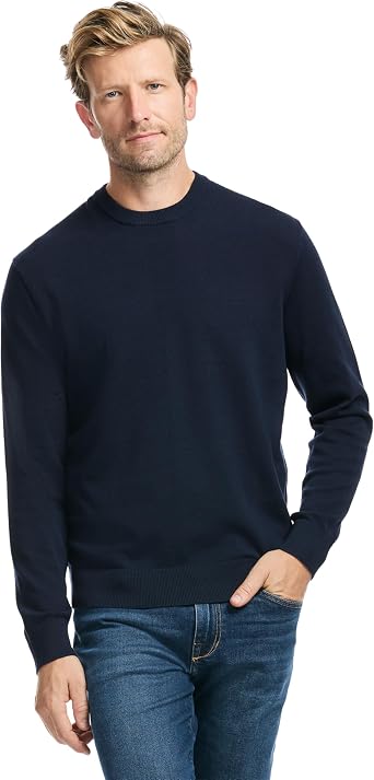 SAKS Fifth Avenue Mens Jersey Stitch Crewneck Sweater