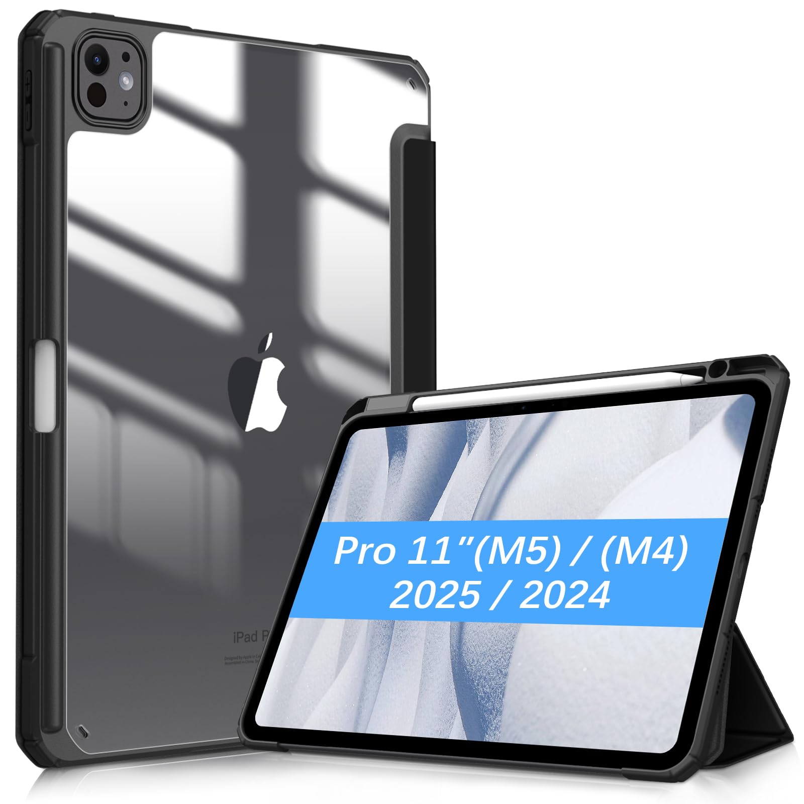 iPad Pro 11in M4 100% 256GB + ケース２つ Amazon.com: Fintie Hybrid Slim Case for iPad Pro 11-inch (M5) 2025