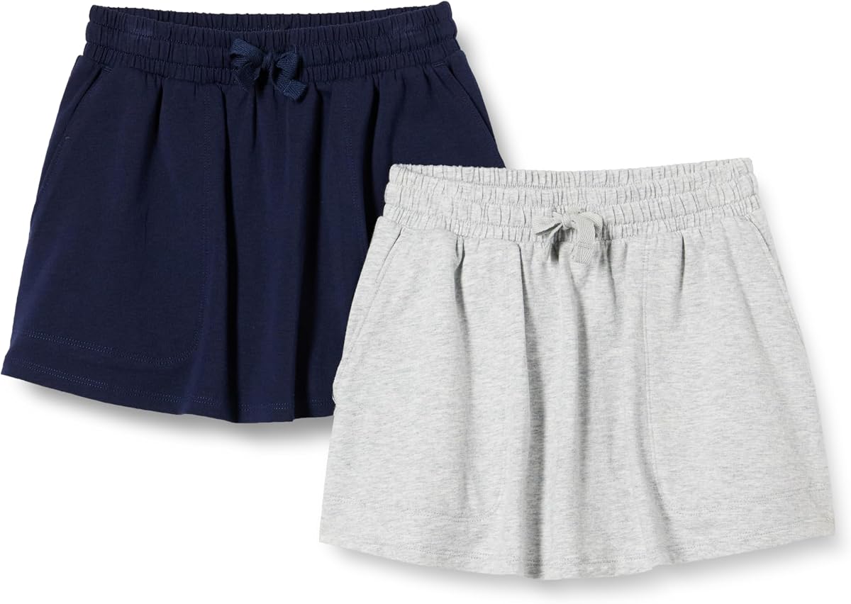 Girls' Cotton Stretch Jersey Patch Pocket Skort with Pockets