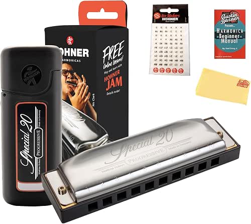 Hohner Special 20 Harmonica - Key of C Bundle with