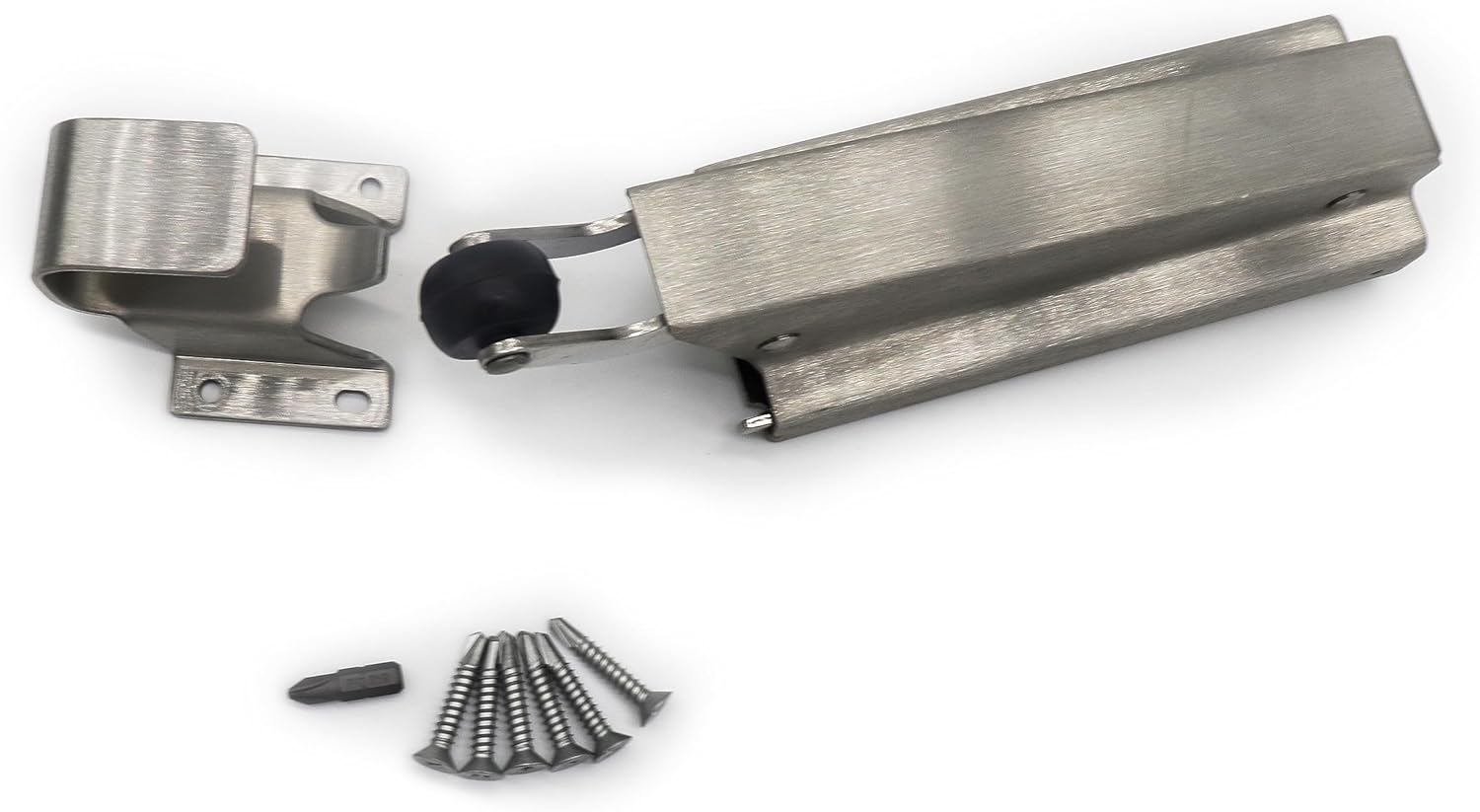 Component Hardware KEIL W94 Satin Stainless Steel Concealed Mount Hydraulic Door Closer with Hook and Hardware KIT