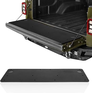 u-Box Gladiator Tailgate Mat Panel Table Cover for Jeep Gladiator JT 2020 2021 2022 2023 2024 2025 2026, Plastic Camping Desk Cutting Board