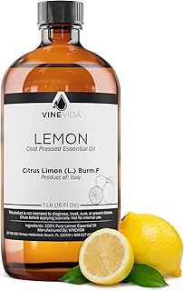 Sponsored Ad - Bulk Lemon Essential Oil - 16 Oz Lemon Essential Oil in Glass Bottle - 100% Pure & Undiluted Essential Oil...