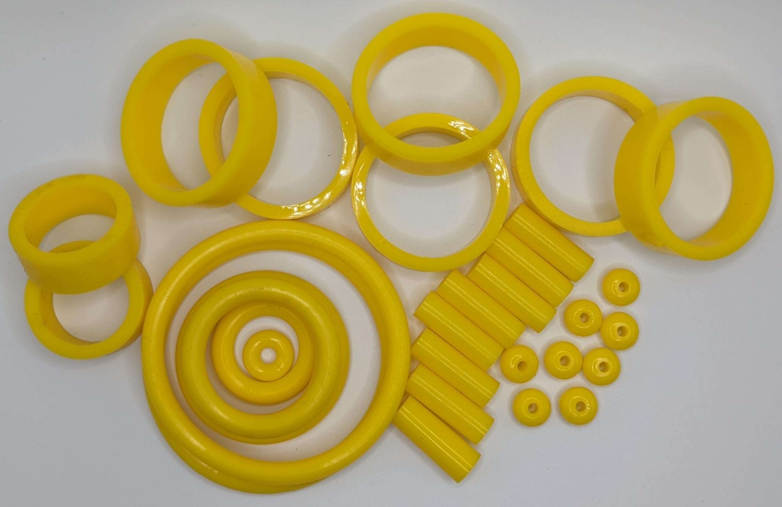 PerfectPlay Replacement Repair Rubber Silicone Ring Kit for Stern Foo Fighters Premium/LE Pinball Machine (Yellow)