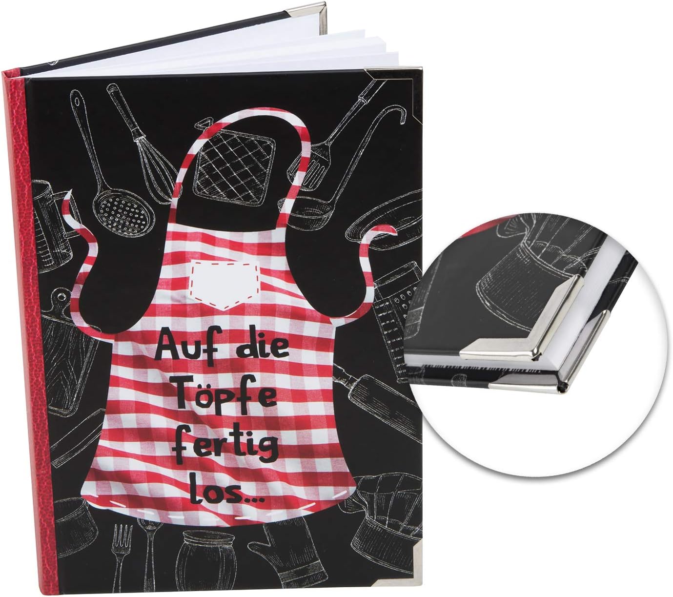 Logbuch-Verlag DIY Rezeptbuch A5 zum selbst Gestalten AUF DIE TÖPFE ...