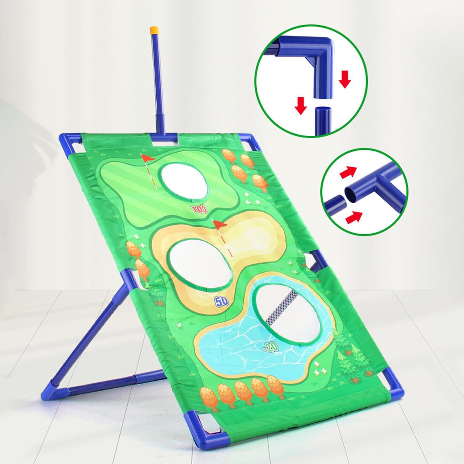 BEALIFE Cornhole Board Giochi da spiaggia in giardino con giocattoli da lancio di sacchi di sabbia Migliorare le capacità conteggio dei bambini durante il gioco Gioco con sacchi sabbia Lancio